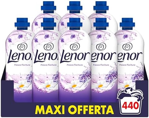 Lenor Ammorbidente Lavatrice Concentrato 440 Lavaggi (8X55), Fresca Fioritura, Lenzuola Che Profumano Di Pulito Fino A 1 Settimana
