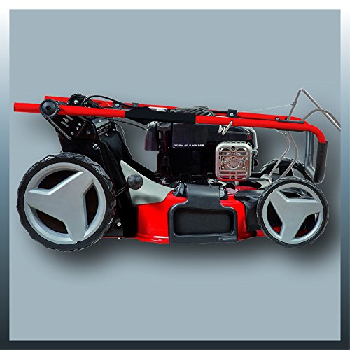 Einhell Benzin Rasenmäher GE-PM 48 S HW B&S (2 kW, 48 cm Schnittbreite, 75 l Fangsack, Hinterradantrieb, Mulchfunktion, Seitenauswurf, empfohlen bis 1600 m²) - 5