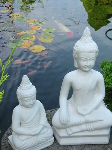 2 x BUDDHA + YUKIMI klein japanische Steinlaterne - 2