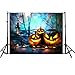 Produktbild OverDose Damen Halloween Kulissen Kürbis Vinyl 5x3FT Laterne Echte Romantische Hintergrund Fotografie Studio