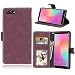 Produktbild Huawei Honor View 10 Hülle, Honor V10 Handyhüle, Alfort Retro Matte Einfarbige Farbe PU Lederhülle Tasche Wallet Case Cover Schutzhülle für Huawei Honor V10 (View 10) Smartphone (Rose rot)