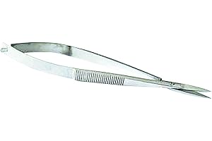 Rayher ciseaux pincette ciseaux courbes pour scrapbooking, broderie, création de cartes & Cie une paire de ciseaux pincettes de 11,5 cm de longueur, Argenté