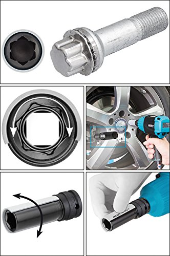 Hazet Schlag-, Maschinenschrauber-Steckschlüsseleinsatz Sonderprofil, 905SLG-17 - 2