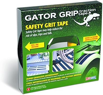 Caulfield K22550 280151 Anti- Slip Safety Grit Tape, 1" x 60', Black