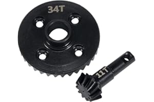 RCBOYZ 11T/34T Engranajes diferenciales Overdrive Eje de Acero para Engranajes helicoidales de Eje TRX4 TRX6 1/10 RC Crawler Upgrade