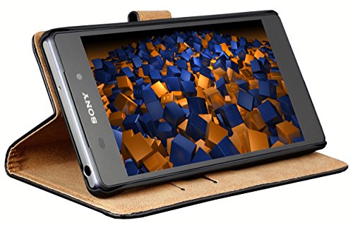 Preisvergleich Produktbild mumbi Ledertasche im Bookstyle für Sony Xperia Z2 Tasche