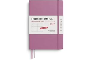 ‎LEUCHTTURM1917 LEUCHTTURM1917 372526 Wochenkalender Medium (A5) 2026, 12 Monate, Dusty Rose, Deutsch