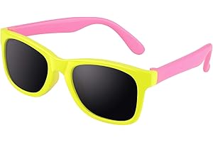CGID caoutchouc flexible enfants lunettes de soleil polarisées pour bébé et enfants 3-6 ans, K25