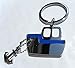 Produktbild Motorboot mit Anker Schlüsselring, Blau/Weiß, inkl. Geschenkbox aus Chrom