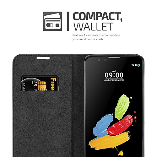 LG STYLUS 2 Funda Estilo Libro de Cuero Sint  tico en MARR  N CAF   de Cadorabo  Dise  o IM  N INVISIBLE      Cubierta Protectora con Cierre Magn  tico  Tarjetero y Funci  n de Suporte     Protecci  n Carcasa Caja Etui Case Cover