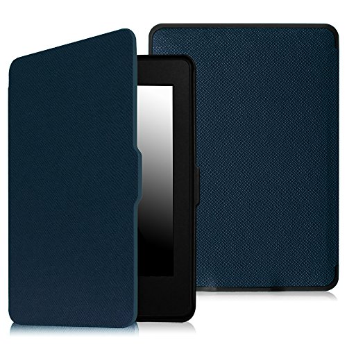 Fintie Kindle Paperwhite Hülle - Die dünnste und leichteste Smartshell Case Schutzhülle Tasche mit auto Sleep / Wake für den neuen Kindle Paperwhite 2016 (mit 300 ppi-Display, 6 Zoll, und integrierter Beleuchtung) und alle Modelle von 2012, 2013, 2014, 2015, Marineblau