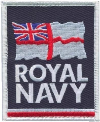 Royal Navy RN White Ensign Logo MOD Embroidered Patch