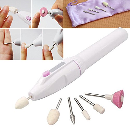 PROFESSIONAL ELECTRIC NAIL BUFFER ACRYLIC DRILL FILE BITS NAIL ART MANICURE KIT Fusion (TM)