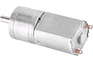 WALFRONT DC 12V Electric Gear Motor High Torque Speed Reduction Motor 30RPM with Centric Output Shaft 4mm Dia for DIY Engine Toys
