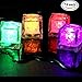 Produktbild NHsunray Tauchpumpe dekorative Farbwechsel LED Ice Cubes-12 Pack Multi-Color Blitzlicht trinken Wein Hochzeit Party Dekoration