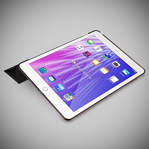 Apple iPad Air 1 Hülle Smart-Case von NICA, Ultra-Slim Cover Dünne Tablet Schutzhülle, Kunst-leder Hardcase Multi-Ständer Tasche, Display-Schutz & Backcover Flip-Case Klapphülle Sleeve – Schwarz - 8