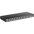 D-Link Switch Non administrable 16 Ports Gigabit, Black
