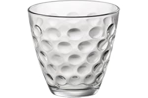 Bormioli Rocco 5215325 Vassoio 6 Bicchieri Acqua Dots In Vetro Trasparente Cl 25.5