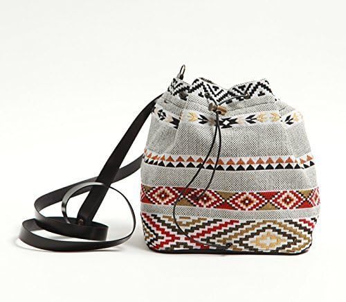 Small bucket bag with tribal pattern - SAQUET Tribal