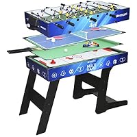 Devessport Sport Arena Multijuego 4 En 1 Futbolín Billar Airhockey Ping Pong Barras Metálicas Mango De Plástico Medidas 122 X 605 X 82