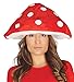 Produktbild shoperama Fliegenpilz Hut Rot mit weißen Punkten Pilz Mütze Haube Pilzkopf Pilzhut Damen