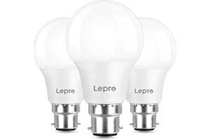Lepro Bayonet Light Bulb, 60W Equivalent, Warm White 2700K, 8.5W 806lm B22 LED Bulb, BC A60 GLS Energy Saving Lightbulbs, Non-dimmable, Pack of 3