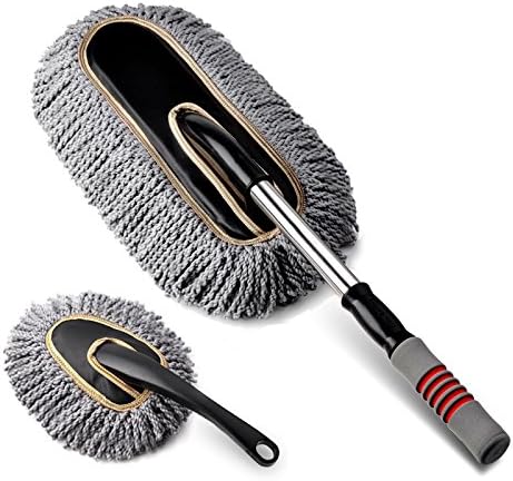 RIRI Car Duster - The Best Microfiber Multipurpose Duster - Exterior or Interior Use - Lint Free - Long Extendable Handle