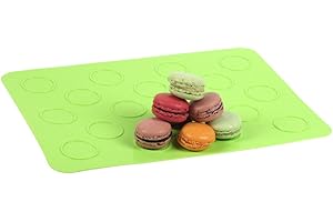 YOKO DESIGN - Feuille de cuisson - Plaque à 18 macarons 3.5 cm silicone