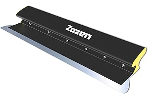 ZOZEN Drywall Skimming Blade, 40cm / Premium Wipe Down Knife/Finishing Knife/Drywall Knife, Made of Aluminum Alloy + European Stainless Steel, Acting on Sheetrock/Drywall/Gyprock/Wall-Board.
