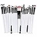 Tonsee® 20PCS Set Brosse Pro Makeup Brush Tools Make-up Toiletry Kit Wool Makeup Brush (White+Black)