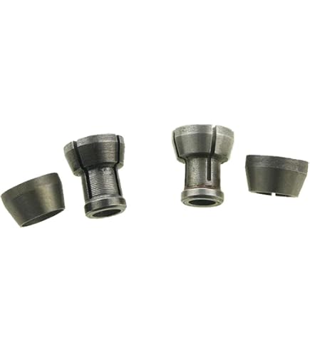 ZWEquipint Spannzangenadapter Set – 3 Stück Aus Hartmetall, Mit M17-Mutter, Für 8 Mm, 6,35 Mm & 6 Mm Bohrfutter