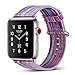 Produktbild FeiliandaJJ Uhrenband Ersatzarmbänder Für Apple Watch Series 1/2/3 38mm,Armbänder Leder Rainbow Sport Smart Watch Zubehör Uhrenarmbänder Replacement Watch Band (B)