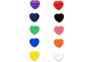 PYJLBX Calamite frigorifero - 10 colori magneti per lavagna e frigo, potenti piccole forme cuore, 10 pezzi