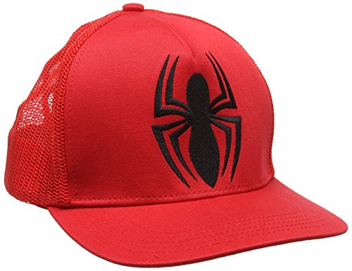 Marvel Spider-Man-Logo-Kids, Gorra de Béisbol Unisex Adulto, Rosso, Talla única