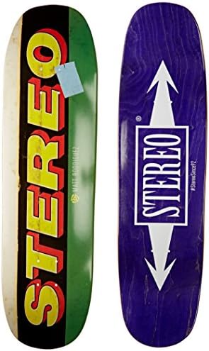 Stereo Skateboards Dollar Matt Cruiser Deck, 8.625 x 32.75-Inch