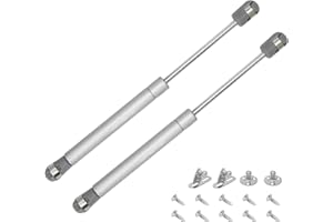 ZENVALY Molle a Gas, 2 Pezzi Pistoni a Gas, Pistone a Gas per Ante, Martinetto Pneumatico per Mobili, Cerniera Armadio, Braccetto Ammortizzatore per Cerniera di Mobili da Cucina, 100N