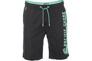 riverso Męskie spodenki kąpielowe RIVJannik krótkie spodnie na lato, szorty sportowe, z nadrukiem, 100% poliester, czarne, niebieskie, czerwone, zielone, pomarańczowe, S, M, L, XL, XXL, 3XL, 4XL, 5XL