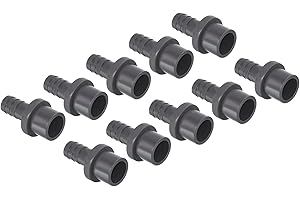 PATIKIL UPVC Réducteur Tuyau Raccord 20mm OD 13mm Barbelé, 5 Paquet Droit Accouplement Adaptateur Connecteur, Gris