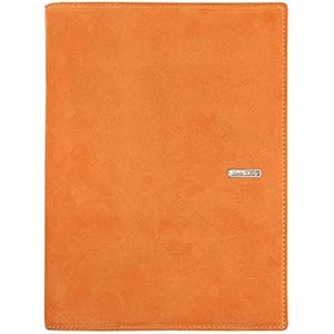 Täglich grün Wildleder Wildleder Agenda 15 x 21, täglich-wöchentlich 17 x 24-Handmade in Italy-orange