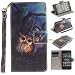 Produktbild Nancen Huawei P8 Lite / P8 Mini (5,0 Zoll) Handytasche / Handyhülle. Flip Etui Wallet Case in Bookstyle - Premium PU Lederhülle Hülle Cover Mit Lanyard / Strap, Standfunktion, Kreditkarte und Brieftasche