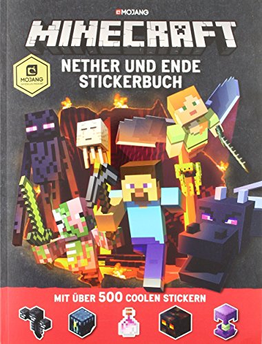 Minecraft, Nether und Ende - Stickerbuch: mit über 500 coolen Stickern