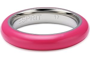 Esprit Damen-Ring Edelstahl rhodiniert Harz Marin 68 Blue