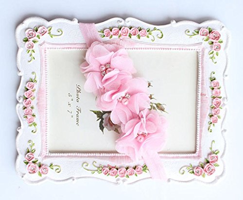 Ouneed® Babyschmuck Haarband , Neugeborenes Kleinkind Baby elastisches Stirnband Chiffon Blumen Fotografie Stirnband - 2