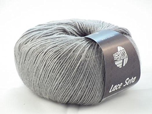 Lana Grossa Lace Seta Fb. 014 Grau