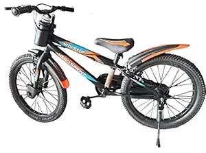 Hero Cycles Boy and Girl Whistle 20 inches Wheel Size Steel Frame Sporty Freeride Bike Cycle (Orange, Under 13 Years)