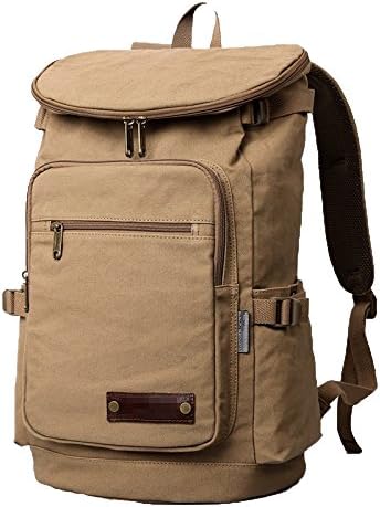 Sports Travel Shoulder Bag Large Capacity Retro Rucksack Men's Outdoor Business Mountaineering Bag,Brown-L