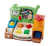 Einen ganz neuen Ansatz für Lernspaß bietet dieser Obst und Gemüse Stand mit mehr als 65 Liedern, Geräuschen, Melodien und Sätzen insgesamt, mit denen das Kind an einfache Wörter (auch englische) und Begriffe herangeführt wird