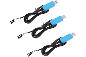 HiLetgo 3pcs PL2303TA USB to TTL COM RS232 Download Cable Works Well with Windows XP Vista Win 8/10 Mac OS X/Linux