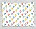 Produktbild daawqee Kids Tapestry Festival Entertainment Carnival Theme Flying Balloons Watercolors Celebration Surprise for Living Room Bedroom Dorm 80 W X 60 L Inches Unique Home Decor