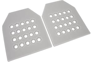 Jauarta 2 Stück Eva Kugelsichere Plattenauskleidung, Weich, Ultradünn, Schneidbar, Stoßfest, Kugelsichere Platte, Jagdweste, Plattenträger, Grau